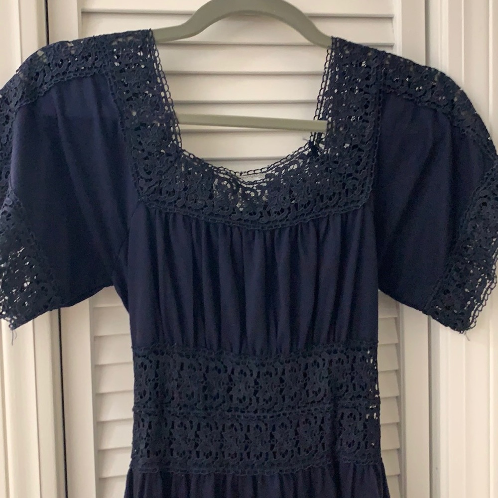 213 Navy Lace Dress